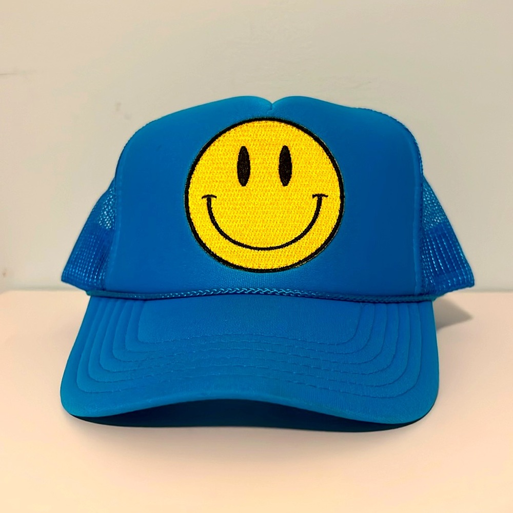 Aviator nation similar Smiley face trucker hat